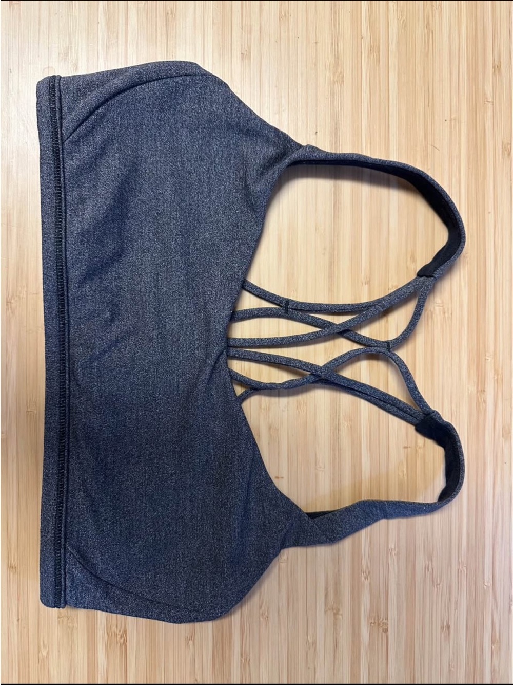 Grey Lululemon Sports Bra - Strappy Back